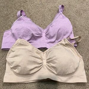 Nursing bras/Lavender and beige